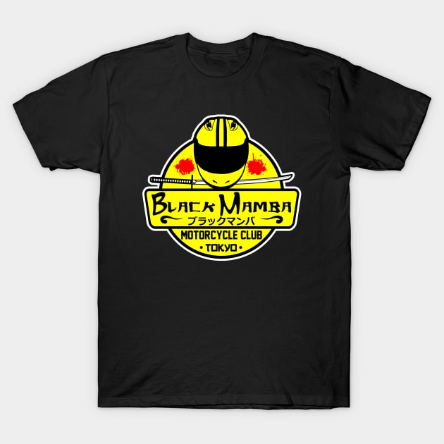 Black Mamba Motorcycle Club T-Shirt by buby87